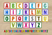 Letter blocks spelling baby blocks. | Graphics ~ Creative Market