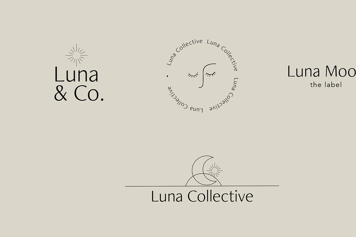 20% OFF - Luna Logo Kit, a Branding & Logo Template by Brandly