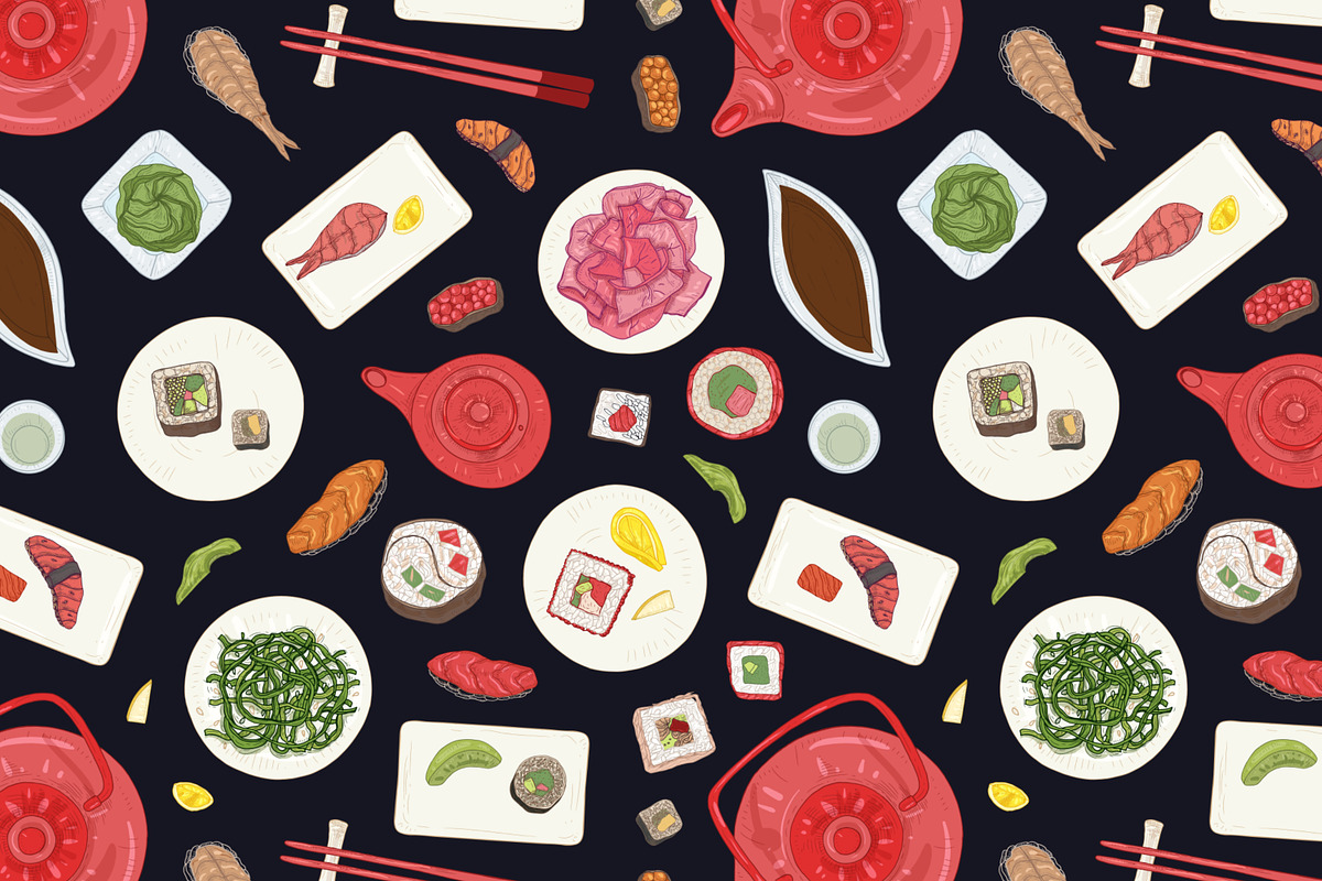 Sushi, hand drawn bundle, a Food Illustration by Good Studio (Photo 16 of 32)