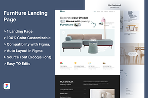 Furniture Landing Page website