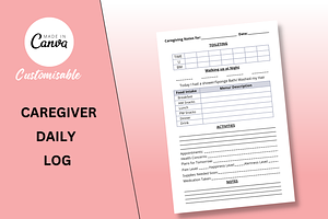 Caregiver Daily Log Printable