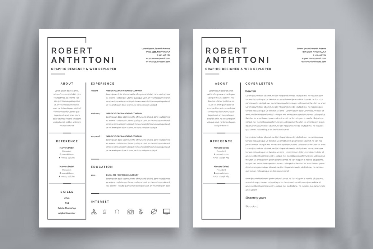 ATS Friendly resume, a Resume Template by Blackcloud_Creations (Photo 2 of 8)