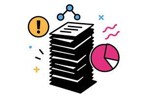 Vector illustration showing a stack, a Technology Illustration by ZinetroN
