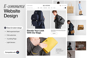 E-commerce Landing Page, a Websites & App Template by sajon.co