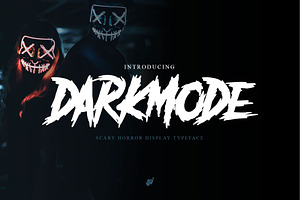 Darkmode – Horror Gothic Typeface