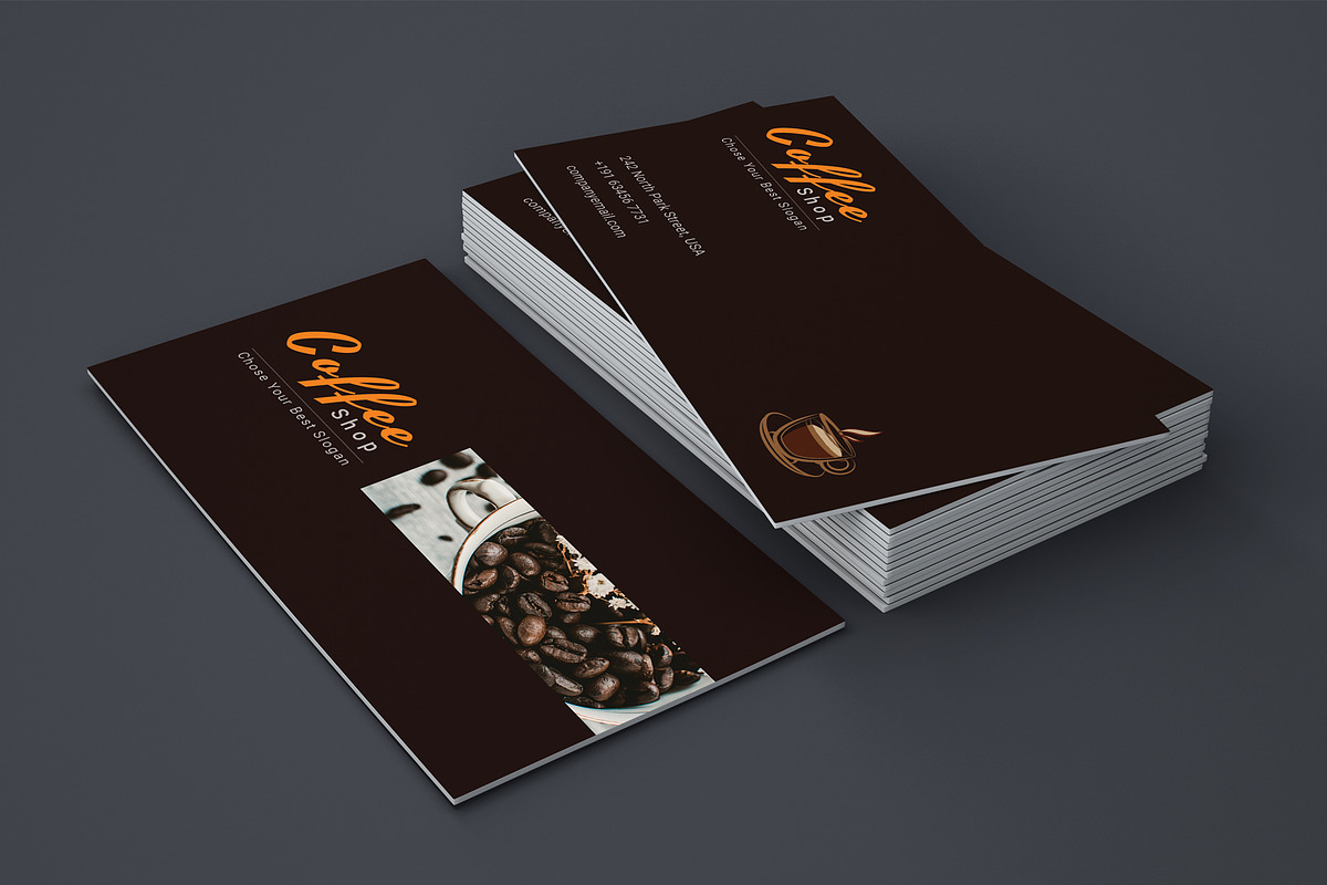 Coffee Shop Business Card, a Business Card Template by graphicsunday (Photo 2 of 4)