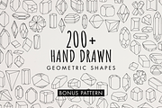 Hand Drawn Mineral Geometric Shapes, a Decorative Illustration by digiful (Thumbnail 1 of 5)
