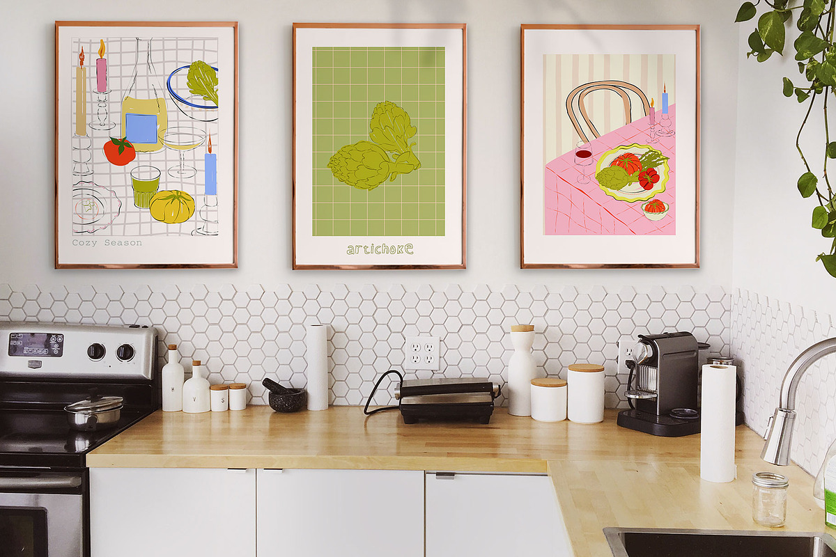 Tomato Club. Fall Harvest Wall Art, a Seasonal Illustration by Mio Buono (Photo 11 of 13)