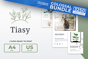 Tiasy Powerpoint Template (US - A4), a Presentation Template by Reshapely