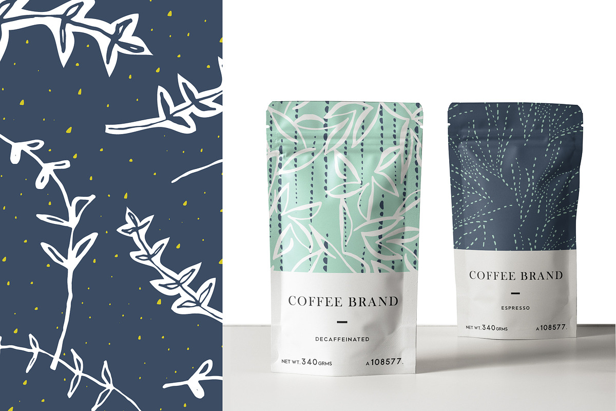 Modern Leaves | Seamless Patterns, a Pattern Graphic by The Collective Studio (Photo 9 of 12)