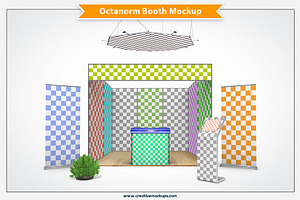 Octanorm Booth Mockup PSD