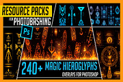 240+ Magic Hieroglyph Overlay Effect, an Object Graphic by Mikel Blazgad (Thumbnail 1 of 16)