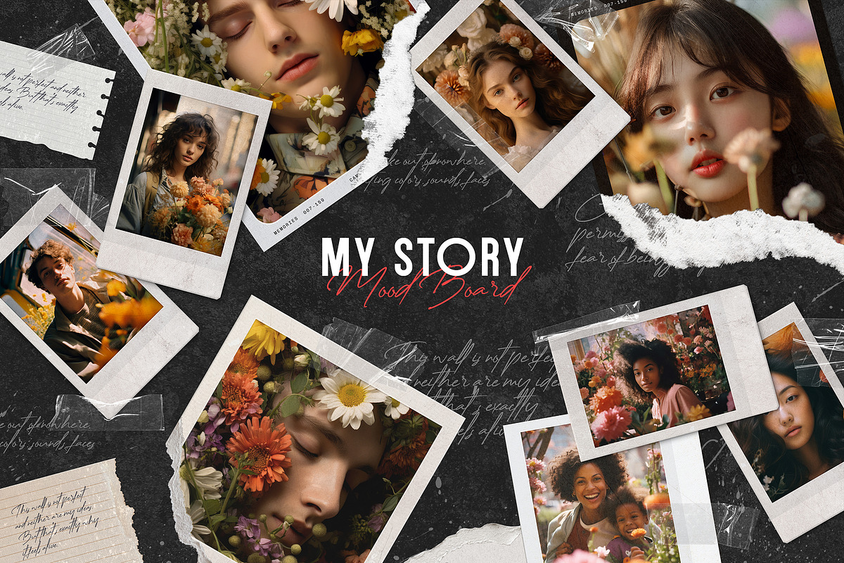 Polaroid Photo Mood Boards Bundle, a Design Template by Andrew Skoch Design (Photo 2 of 14)