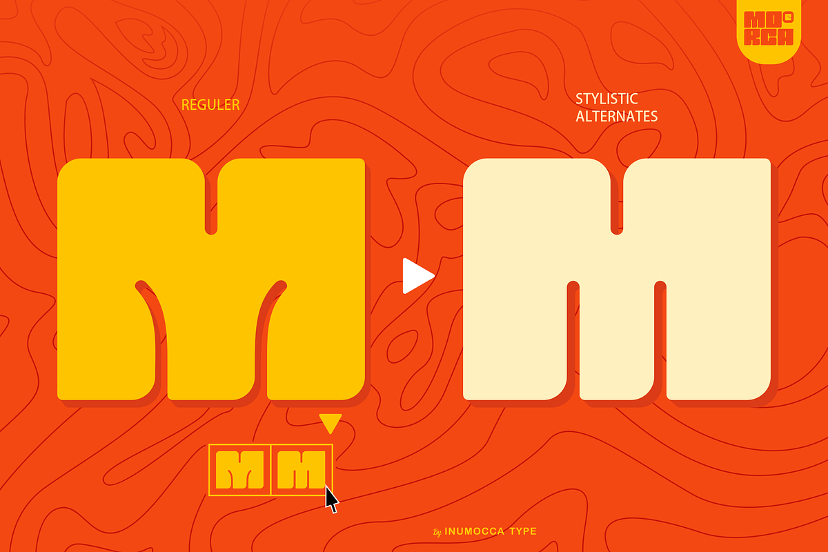 Morca, a Sans Serif Font by inumocca_type (Photo 8 of 13)