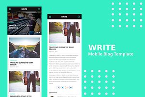 Write - Mobile Blog Template