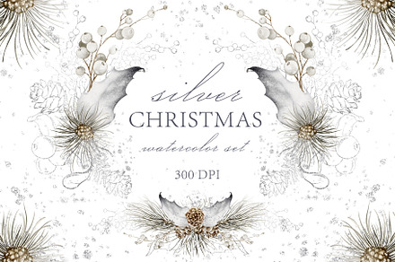 Christmas Watercolor Set, a Decorative Illustration by LENART
