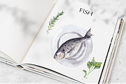 Watercolor cooking & eating clipart, a Food Illustration by Visual Animal (Thumbnail 5 of 9)