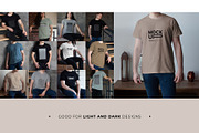 REALISTIC MALE T-SHIRT MOCKUP BUNDLE, a Shirt Mockup by TrendkeyMockups (Thumbnail 3 of 7)