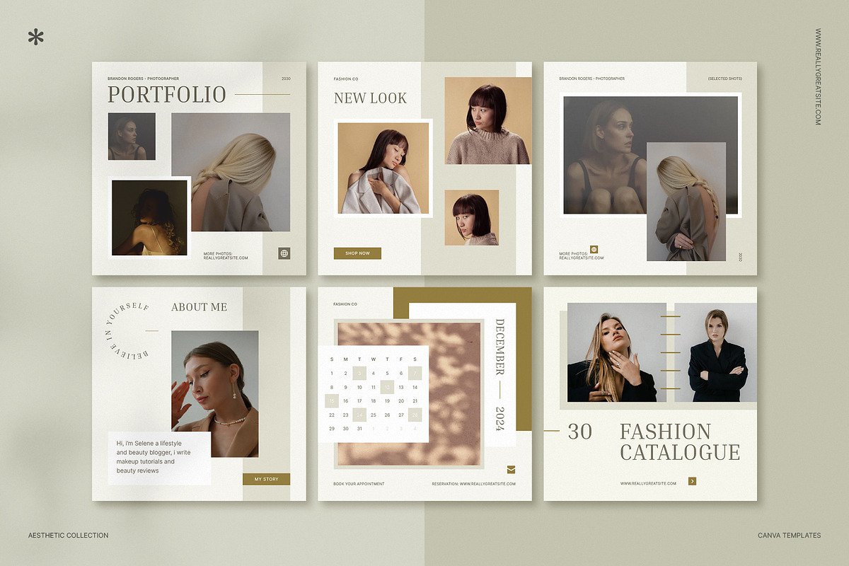 Instagram Posts Canva Templates, a Social Media Template by Vasya Kobelev (Photo 3 of 8)