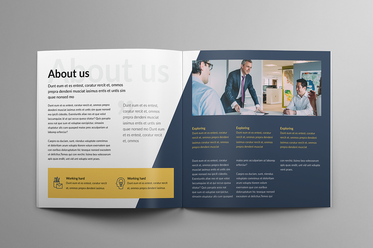 Modern Square Business Brochure, a Brochure Template by Print design (Photo 3 of 8)