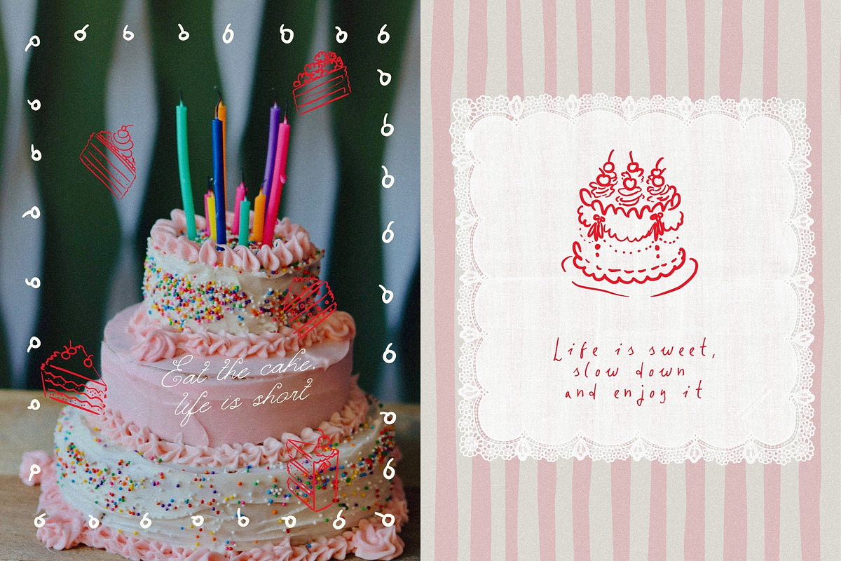 Vintage Lambeth Cakes & Frames, an Object Graphic by PaperJamLab (Photo 5 of 11)