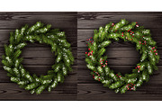 Christmas Wreath for Christmas decor, a Decorative Illustration by Vjom (Thumbnail 4 of 4)