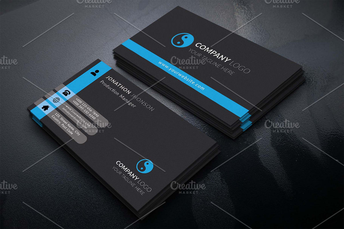 Clean and Simple Business Card, a Business Card Template by nandinigraphics (Photo 3 of 4)