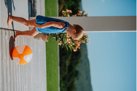 Little child enjoying outdoor