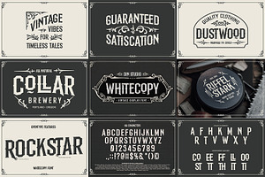 Vintage Font Bundle 4