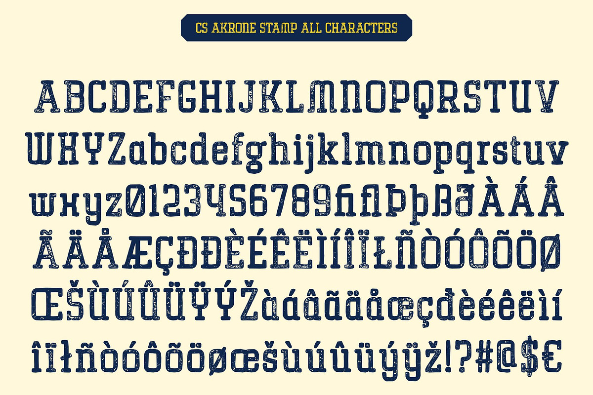 CS Akrone Stamp, a Slab Serif Font by Craft Supply Co. (Photo 8 of 8)