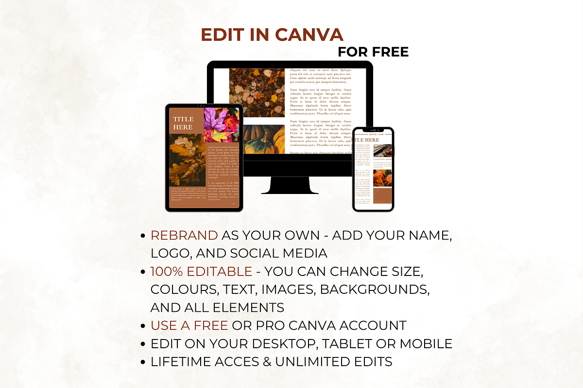 Autumn Newsletter Template 50 Pages, a Marketing Template by Digital By Nikoleta (Photo 6 of 10)