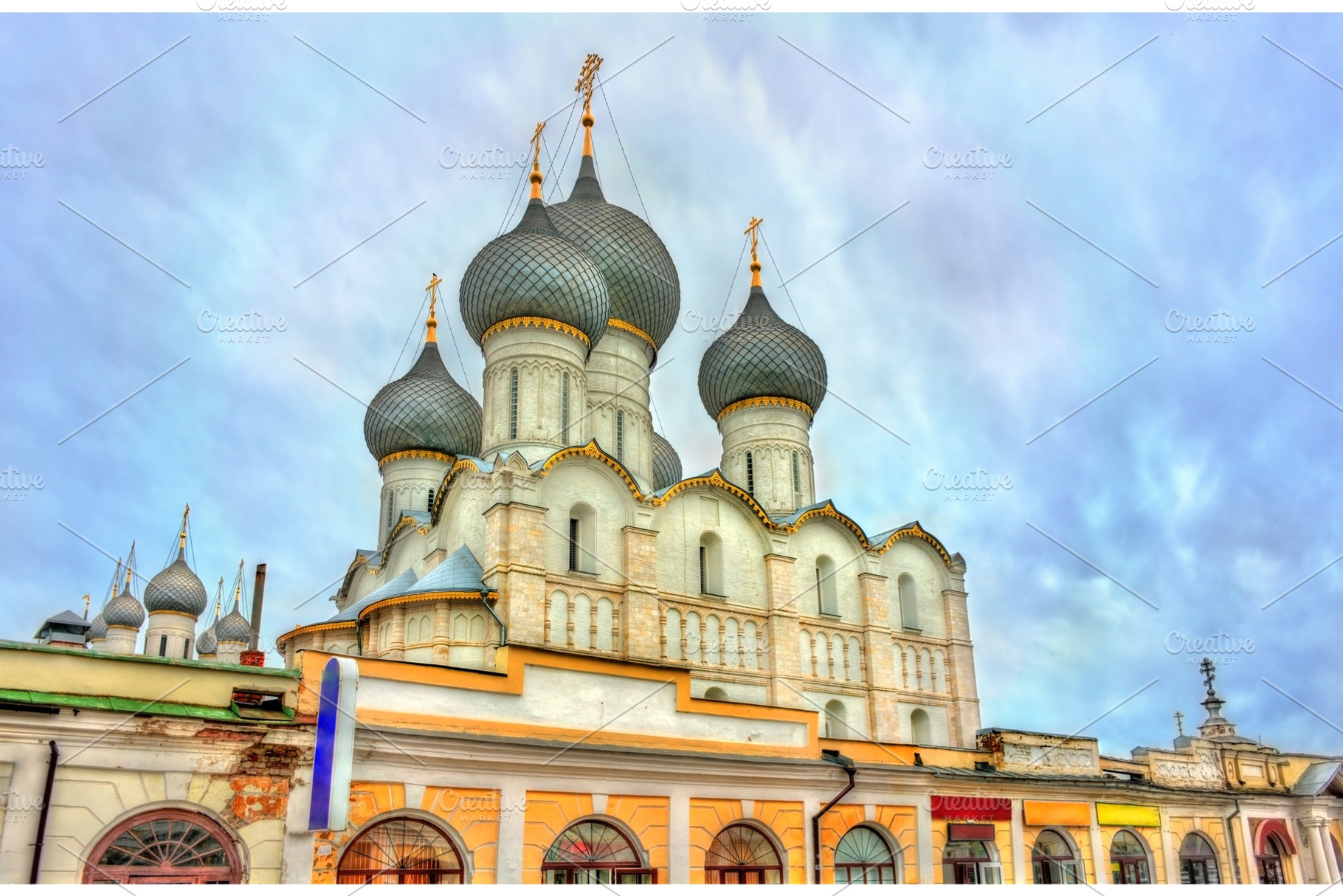 Assumption cathedral in rostov veliky yaroslavl oblast of russia stock photo, an Architecture Photo by Leonid Andronov
