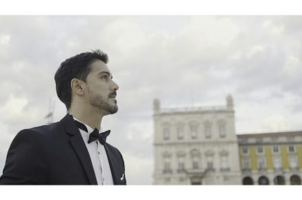 Handsome man in suit walks down, a Person Photo by Media Whale Stock
