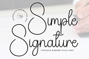 Simple Signature | Script Font, a Handwritten Font by Scratchones (Thumbnail 1 of 8)