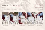 Burgundy Blue Card Set Mockup Bundle, an Advertising Mockup by Serenefeeling (Thumbnail 3 of 7)