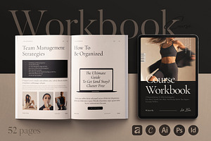 Editorial Workbook Design Template, a Magazine Template by ArtisanaAura