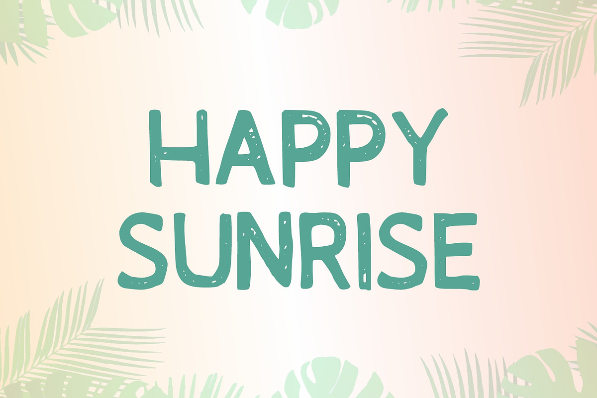 Tropical Summer, a Font by Limited.studio (Photo 3 of 6)