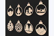 Christmas Tree Bauble Decorations, an Object Graphic by ThemeXDigital (Thumbnail 5 of 8)