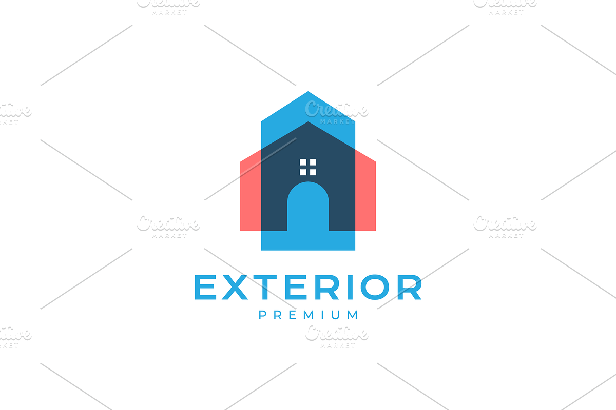 exterior house painting modern logo, a Branding & Logo Template by devastd