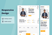 Software Developer Web Design, a Wireframe Template by INSPR STD (Thumbnail 3 of 6)