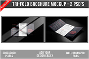Tri-Fold Brochure Mockup PSD, a Product Mockup by Bruno's Shop (Thumbnail 1 of 4)