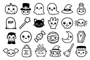 Cute Halloween Icon Set., an Outline Icon by kaisorn (Thumbnail 2 of 5)