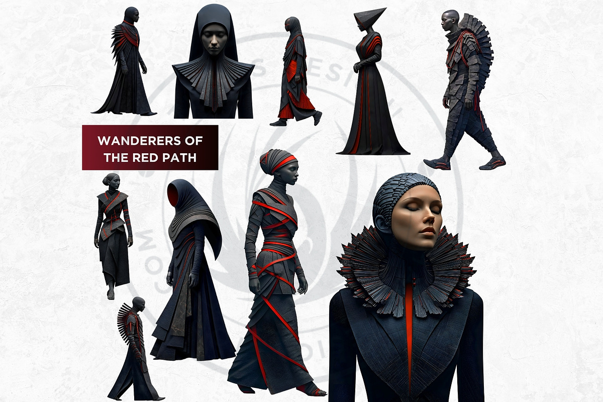 The Red Silence Cliparts, a Decorative Illustration by ThatsDesignArt (Photo 7 of 17)