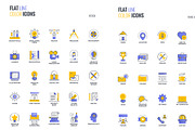 Set of flat smooth gradient icons, an Icon by Creative Graphics (Thumbnail 3 of 12)