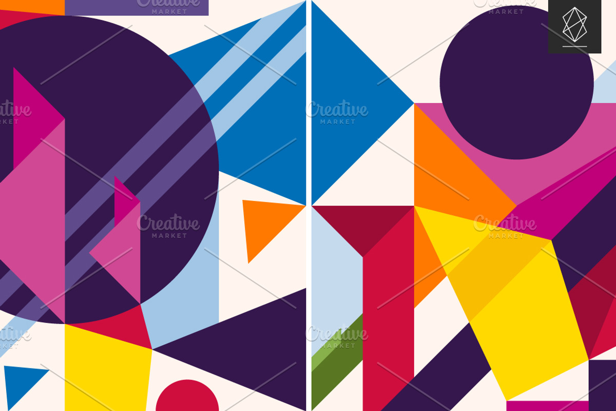 20 Abstract geometric backgrounds, a Pattern Graphic by Yury Velikanov (Photo 5 of 11)