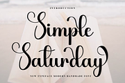 Simple Saturday, a Handwritten Font by FreshTypeINK (Thumbnail 1 of 8)