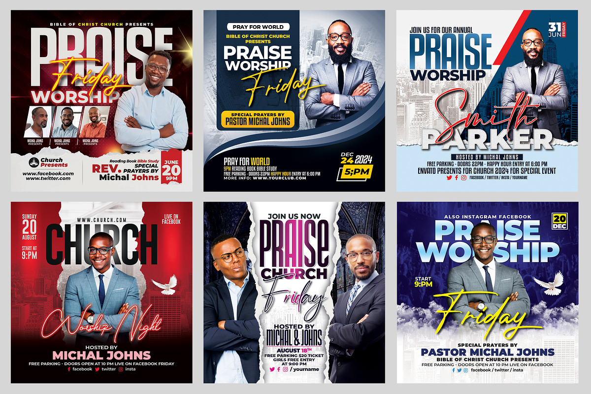 New-200 Church Flyers Bundle, a Flyer Template by AfzaalGraphics (Photo 2 of 41)