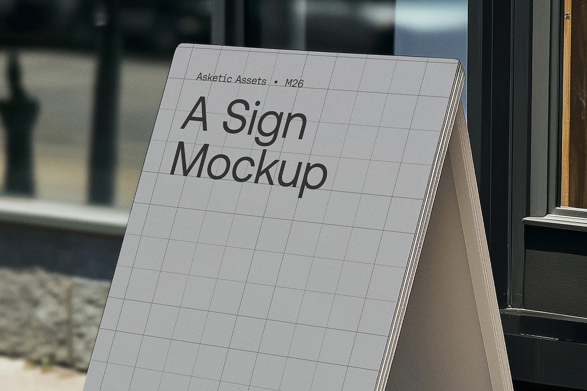 A-Sign 2 Mockup M26, a Merchandise Mockup by Asketic (Photo 2 of 2)