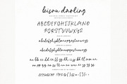 Bisou Darling Script + 25 Doodles, a Script Font by Pink Coffie (Thumbnail 10 of 11)