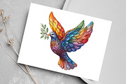 Watercolor Christmas Stained Glass, an Illustration by Canvas Craft (Thumbnail 4 of 6)